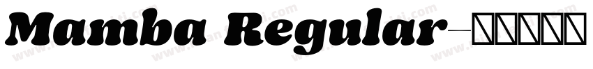 Mamba Regular字体转换